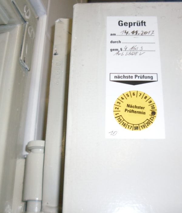 Prüfplakette